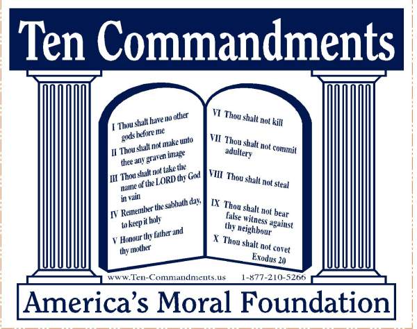 Ten Commandments car magnets